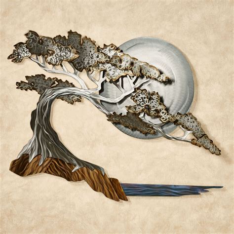 Moonlight Cypress Indoor Outdoor Metal Wall Sculpture