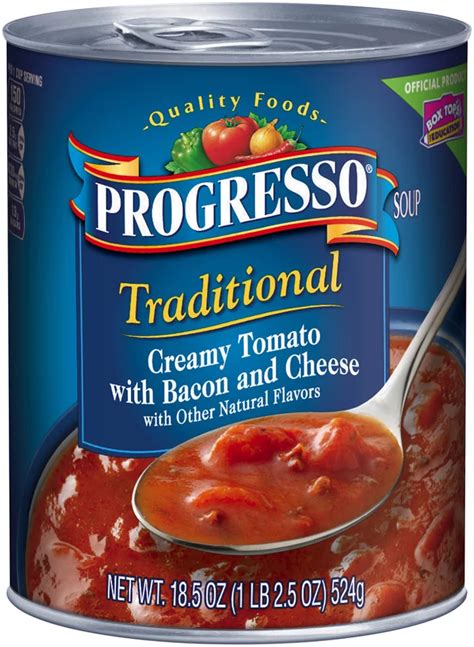 Progresso Traditional Soup Creamy Tomato Bacon Cheddar - Shop Soups ...