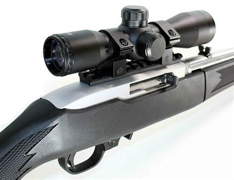 Black Ruger 10/22 Combo TRINITY 4x32 Riflescope With 1022 Scope Mount ...