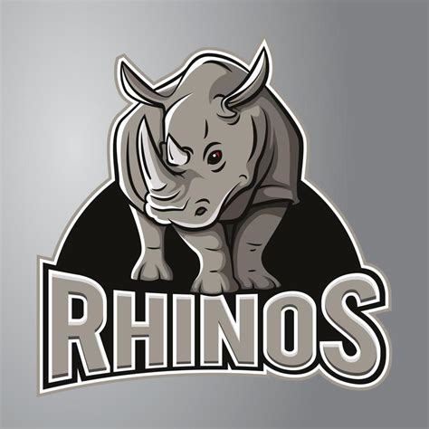 Rhino Mascot Logo 17259249 Vector Art at Vecteezy