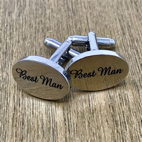 Groomsmen Cufflinks Groomsmen Gifts Engraved Cuff Links for | Etsy