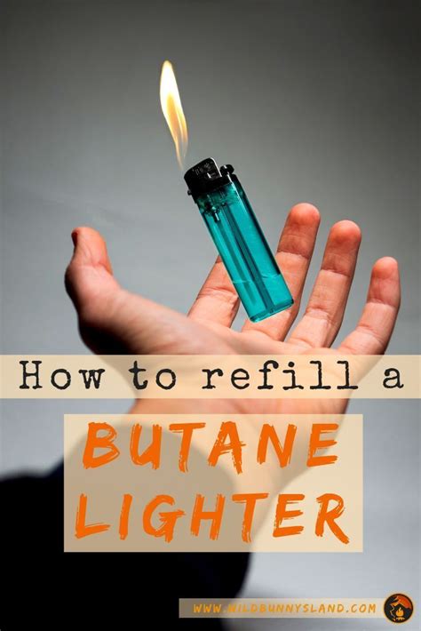 How to Refill a Butane Lighter | Butane lighter, Lighter, Butane