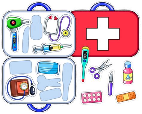 Doctor's Bag Printable Matching Activity for Kids. TeachersMag.com