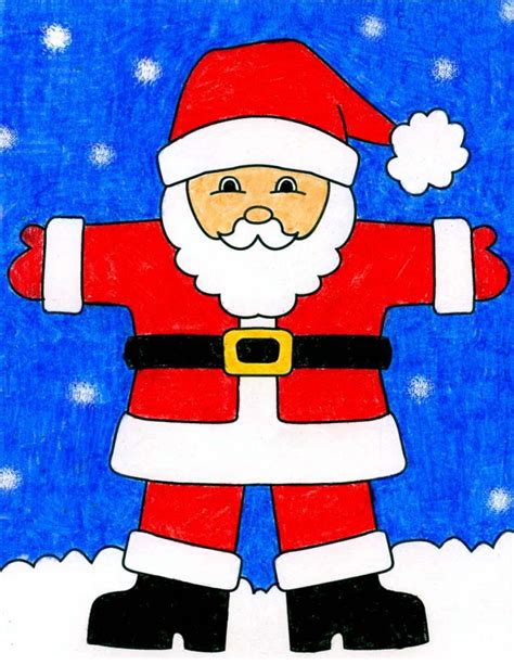 How to Draw Santa Claus · Art Projects for Kids