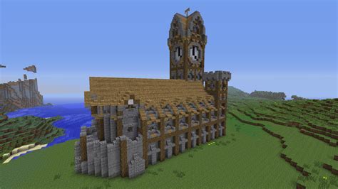 Medieval Town Hall Design (Feedback Really appreciated!) : Minecraft