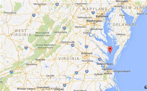 Where is Chesapeake Bay map Virginia