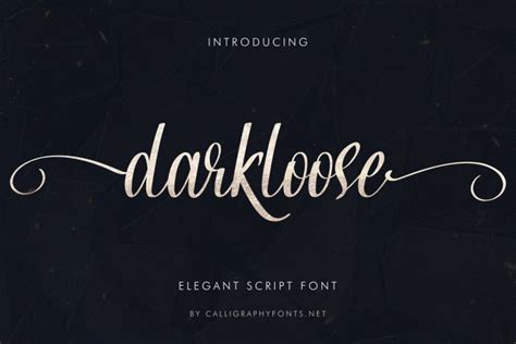 Darkloose Elegant Script Font - All Free Fonts