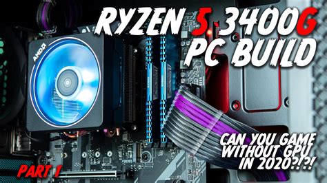 Ryzen 5 3400G Build Timelapse - Part 1 - YouTube