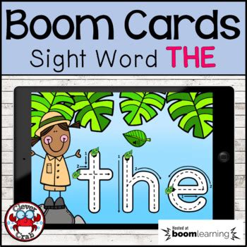 Sight Word Practice THE Boom Cards by Clever Crab | TpT