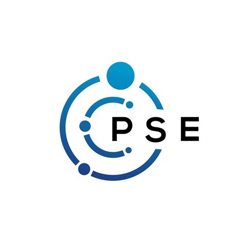 PSE letter technology logo design on white background. PSE creative ...