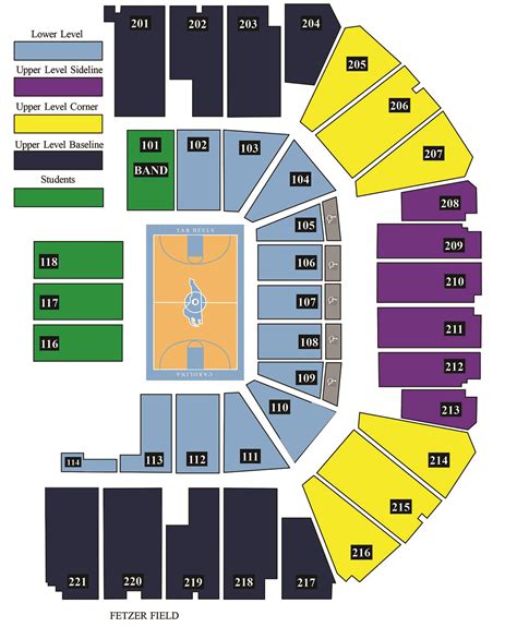 Seating Chart Dean Smith Center Chapel Hill Nc | Awesome Home