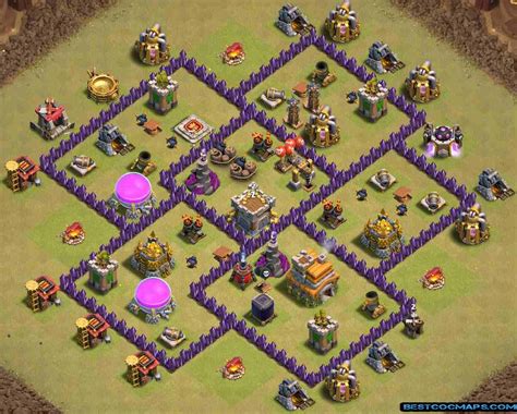 10 Best TH7 War Base Links 2022 (Anti 3 Stars) - Best COC Maps