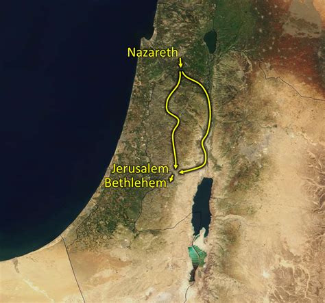 Bethlehem And Nazareth Map