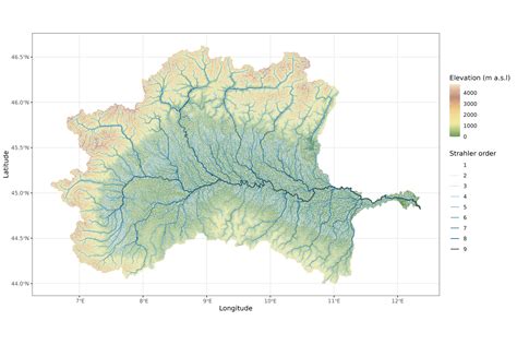 Po River Map