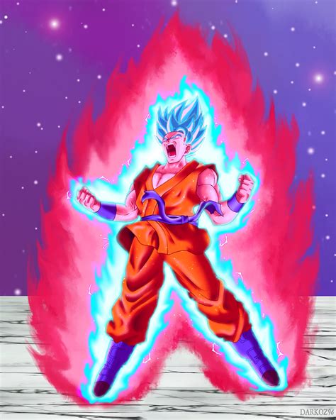 Goku Super Saiyan Blue Kaio-ken by Darkoz96 on DeviantArt