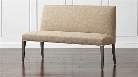 Miles 58" Medium Upholstered Dining Banquette Bench | Crate and Barrel