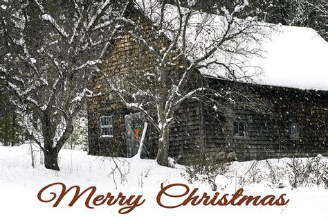 Merry Christmas Barn Photograph by Lisa Bryant - Fine Art America