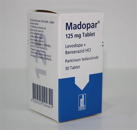 قرص مادوپار 250/125 میلی گرم خارجی - MADOPAR 250 MG - علاج شاپ