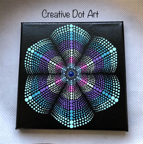 Mandala Canvas Painting | Dot art painting, Mandala art lesson, Mandala ...