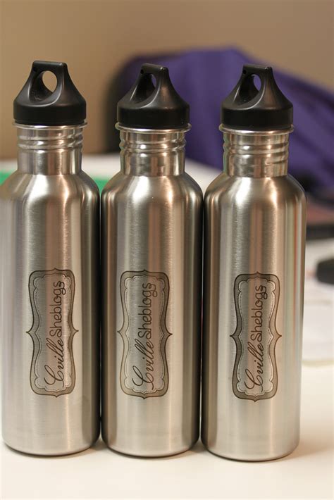 Stainless Steel Water Bottles - In A Flash Laser - iPad Laser Engraving ...