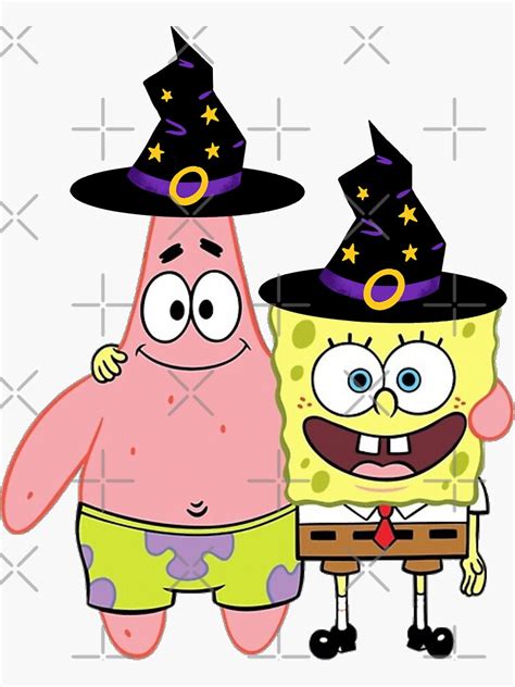 "Spongebob Halloween" Sticker for Sale by marisaj4488 | Redbubble