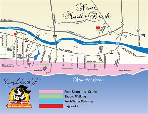 Myrtle Beach Pet Friendly Maps