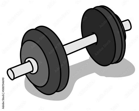 Dumbbell clipart vector Stock Vector | Adobe Stock