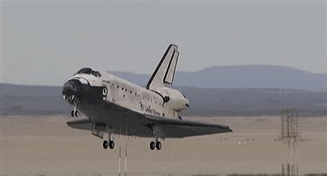 Space Shuttle Landing On Earth