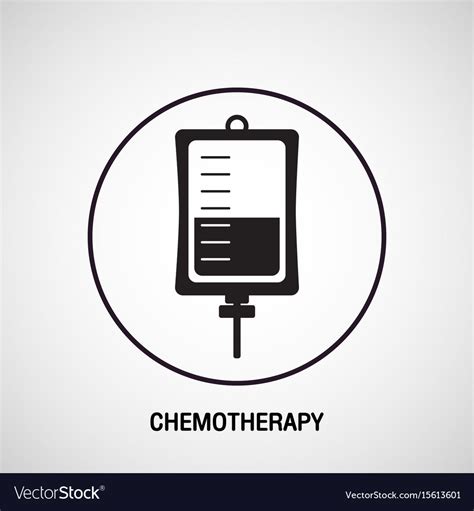 Chemotherapy medical logo icon design Royalty Free Vector