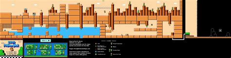 Super Mario Brothers 3 - World 7-2 Nintendo NES Map