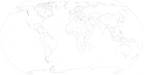 High-Resolution Blank Political Map of the World : r/MapPorn