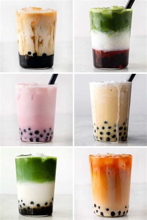 Boba Tea Flavors In Chinese Bubble Milk Tea Bubble Tea Bubble Tea Boba ...