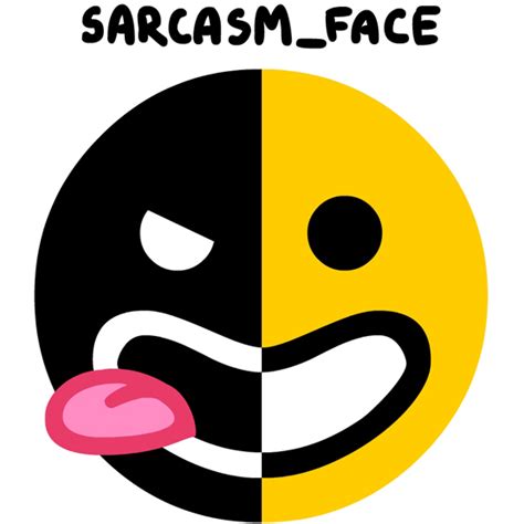 The Animated Woman: Sarcasm face emoji.