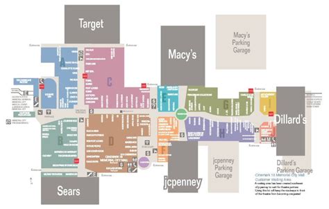 Map of Memorial City Mall, Houston