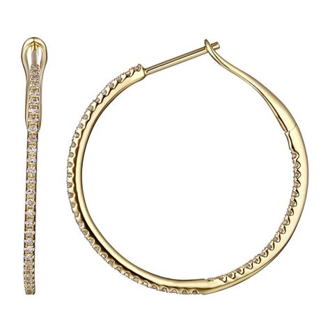 Thin Diamond Hoop Earrings — Salvatore & Co.