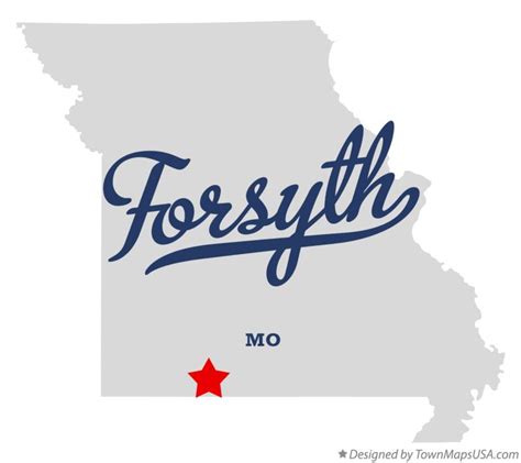 Map of Forsyth, MO, Missouri