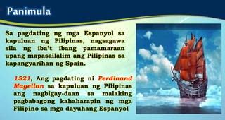 Aralin 7 Pananakop ng mga Espanyol sa Pilipinas | PPT