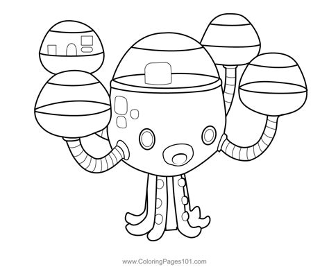 Octopod Octonauts Coloring Page for Kids - Free Octonauts Printable ...