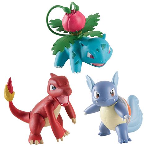 3 Pack of Pokemon - Ivysaur, Charmeleon & Wartortle - Toy Sense