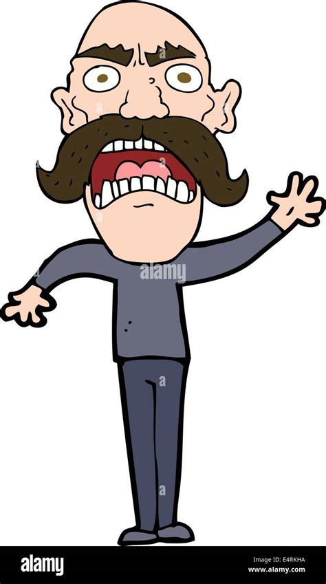 cartoon angry old man Stock Vector Image & Art - Alamy