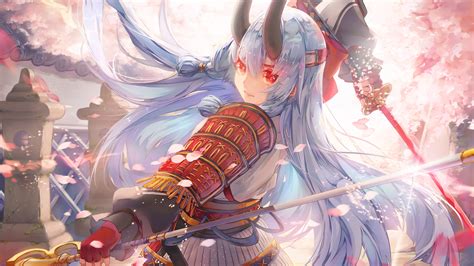 Anime, Girl, Warrior, Samurai, Fantasy, 4K, #296 Wallpaper