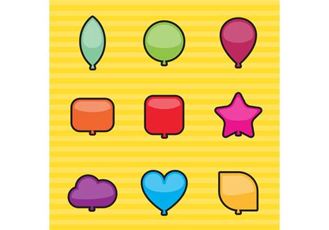 Shapes Balloon Vectors - Download Free Vector Art, Stock Graphics & Images