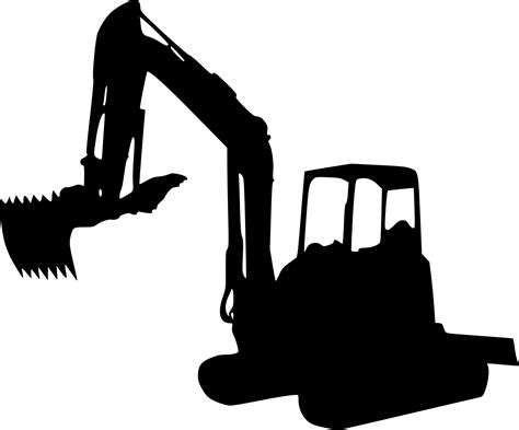 5 Excavator Silhouette (PNG Transparent) | OnlyGFX.com