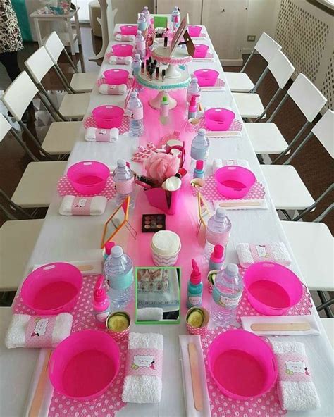 Spa & Make Up Party Birthday Party Ideas | Photo 8 of 25 | Spa birthday ...