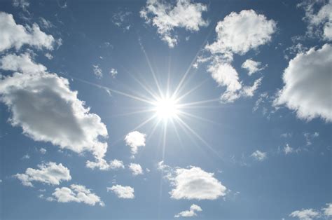 Free photo: Sun in the sky - Blue, Clouds, Flair - Free Download - Jooinn