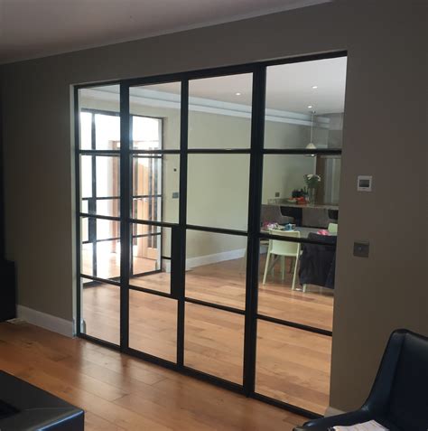 Internal Crittall door screen to divide kitchen and living area by ...