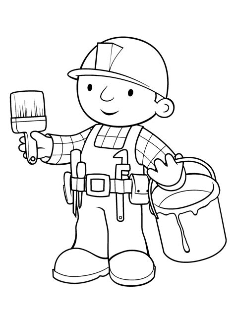 Free Printable Bob The Builder Coloring Pages For Kids