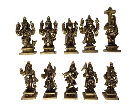 Brass Dashavatar Statue, Type : Statues, Religious - Anant Sales ...