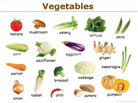 Vegetables chart | Vegetable pictures, Vegetable chart, List of vegetables