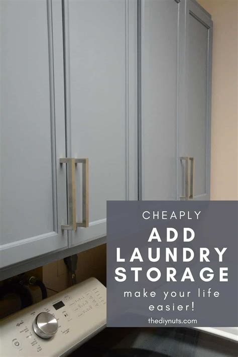 DIY Laundry Room Cabinets & Shelving - The DIY Nuts